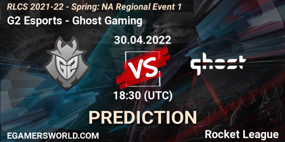 G2 Esports - Ghost Gaming: прогноз. 30.04.2022 at 18:30, Rocket League, RLCS 2021-22 - Spring: NA Regional Event 1