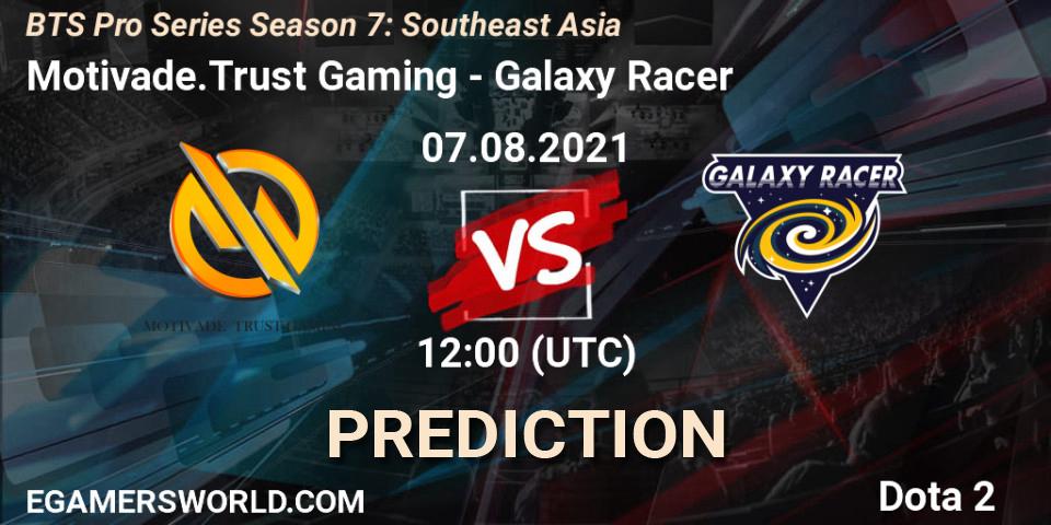 Motivade.Trust Gaming - Galaxy Racer: прогноз. 07.08.2021 at 11:53, Dota 2, BTS Pro Series Season 7: Southeast Asia