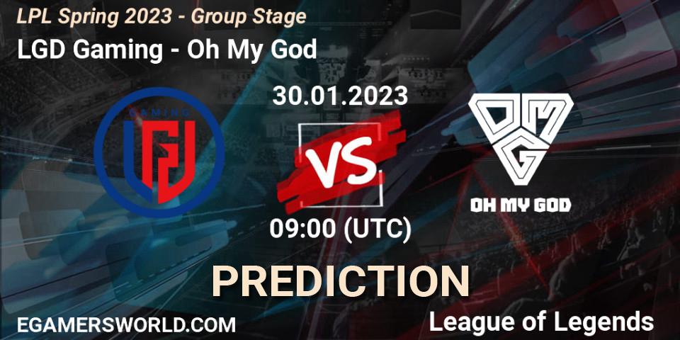 LGD Gaming - Oh My God: прогноз. 30.01.23, LoL, LPL Spring 2023 - Group Stage