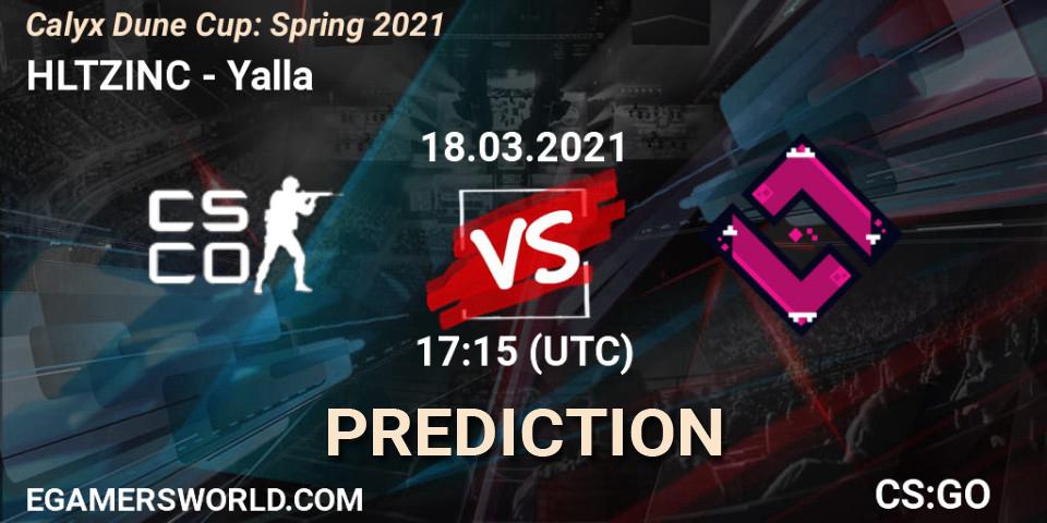 HLTZINC - Yalla: прогноз. 18.03.21, CS2 (CS:GO), Calyx Dune Cup: Spring 2021