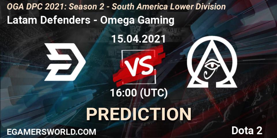 Latam Defenders - Omega Gaming: прогноз. 15.04.2021 at 16:01, Dota 2, OGA DPC 2021: Season 2 - South America Lower Division 