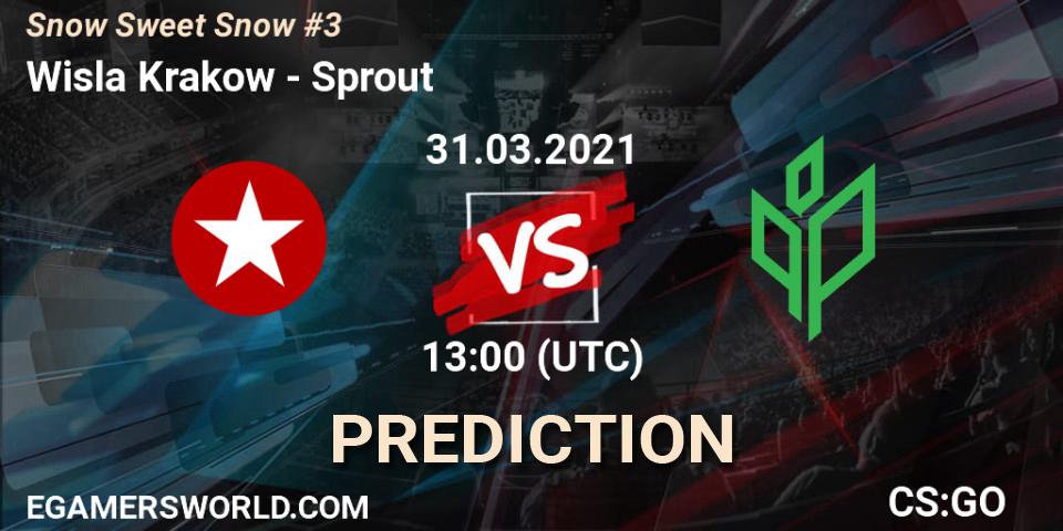 Wisla Krakow - Sprout: прогноз. 31.03.2021 at 13:00, Counter-Strike (CS2), Snow Sweet Snow #3