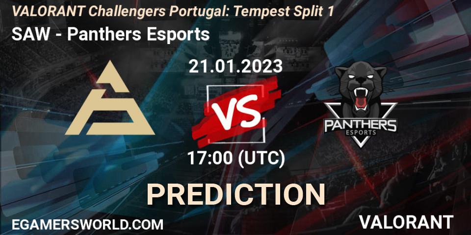 SAW - Panthers Esports: прогноз. 21.01.2023 at 17:25, VALORANT, VALORANT Challengers 2023 Portugal: Tempest Split 1