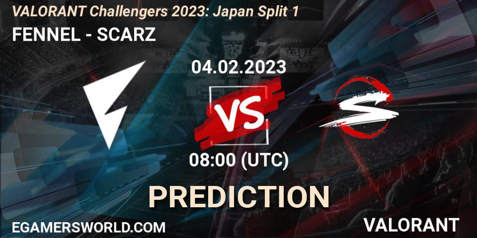 FENNEL - SCARZ: прогноз. 04.02.23, VALORANT, VALORANT Challengers 2023: Japan Split 1