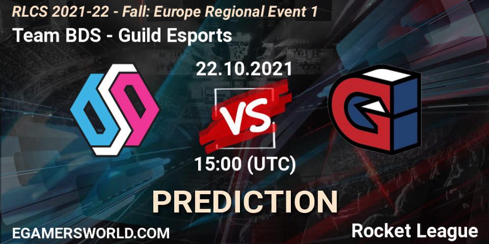 Team BDS - Guild Esports: прогноз. 22.10.2021 at 15:00, Rocket League, RLCS 2021-22 - Fall: Europe Regional Event 1