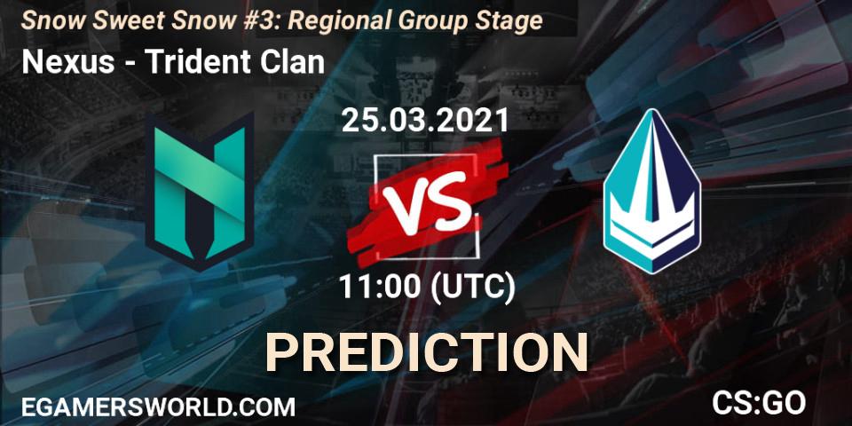 Nexus - Trident Clan: прогноз. 25.03.2021 at 11:00, Counter-Strike (CS2), Snow Sweet Snow #3: Regional Group Stage