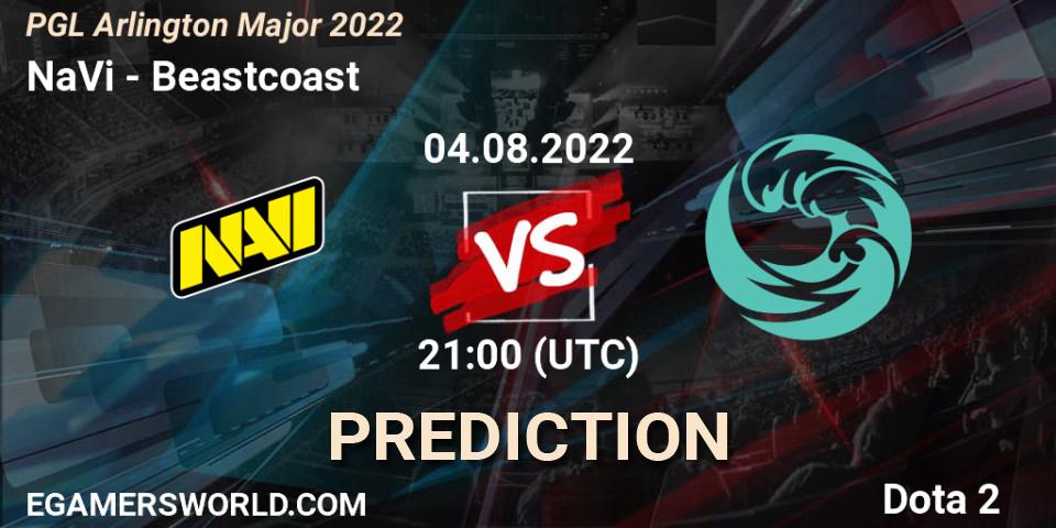 NaVi - Beastcoast: прогноз. 04.08.2022 at 22:28, Dota 2, PGL Arlington Major 2022 - Group Stage