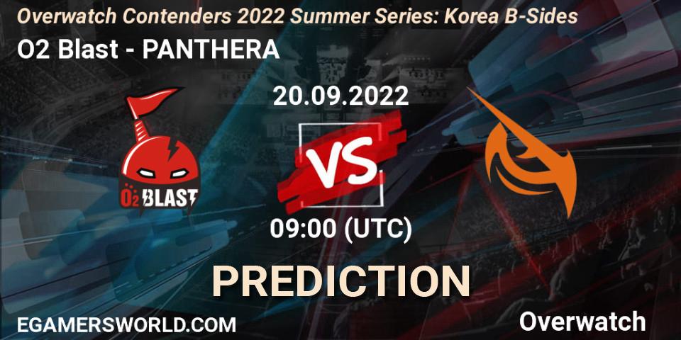 O2 Blast - PANTHERA: прогноз. 20.09.2022 at 09:00, Overwatch, Overwatch Contenders 2022 Summer Series: Korea B-Sides