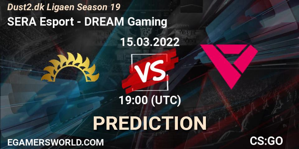 SERA Esport - DREAM Gaming: прогноз. 15.03.2022 at 19:00, Counter-Strike (CS2), Dust2.dk Ligaen Season 19