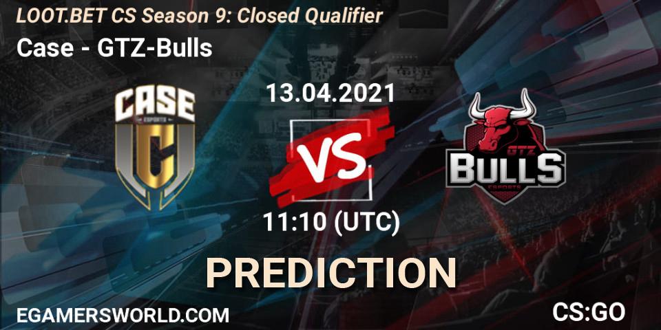 Case - GTZ-Bulls: прогноз. 13.04.2021 at 11:10, Counter-Strike (CS2), LOOT.BET CS Season 9: Closed Qualifier