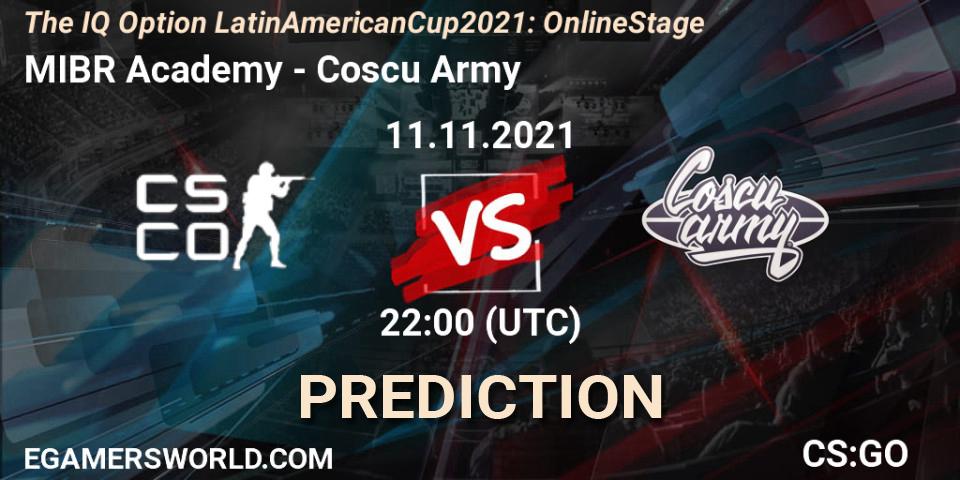MIBR Academy - Coscu Army: прогноз. 11.11.2021 at 22:00, Counter-Strike (CS2), The IQ Option Latin American Cup 2021: Online Stage