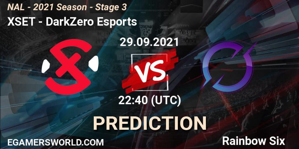 XSET - DarkZero Esports: прогноз. 29.09.2021 at 22:40, Rainbow Six, NAL - 2021 Season - Stage 3