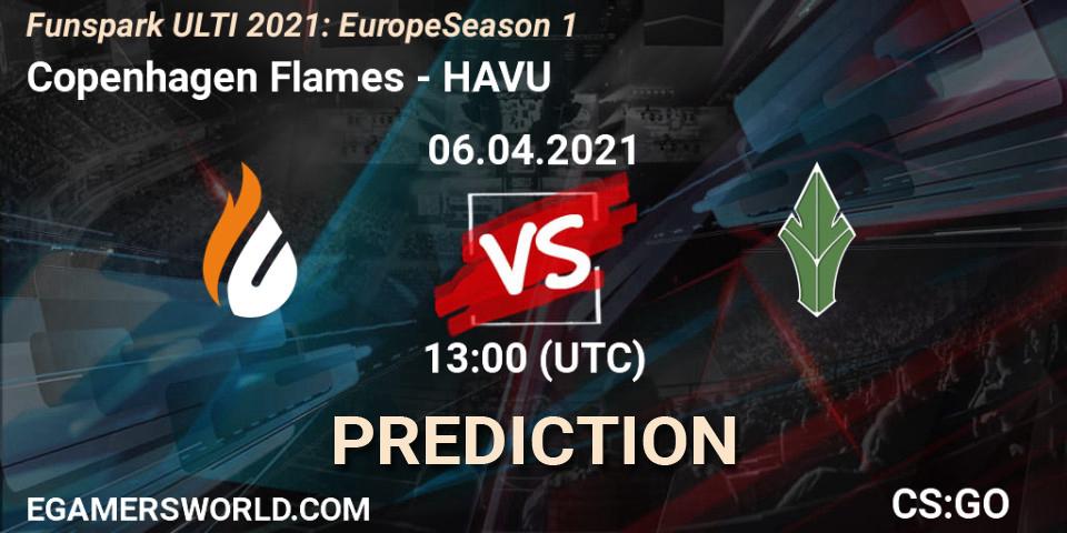 Copenhagen Flames - HAVU: прогноз. 06.04.2021 at 13:00, Counter-Strike (CS2), Funspark ULTI 2021: Europe Season 1
