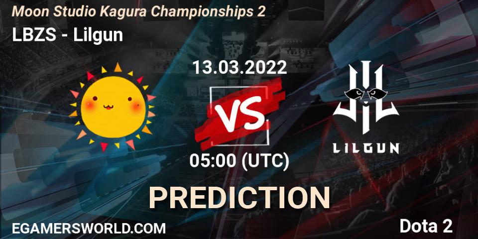 LBZS - Lilgun: прогноз. 13.03.2022 at 05:14, Dota 2, Moon Studio Kagura Championships 2
