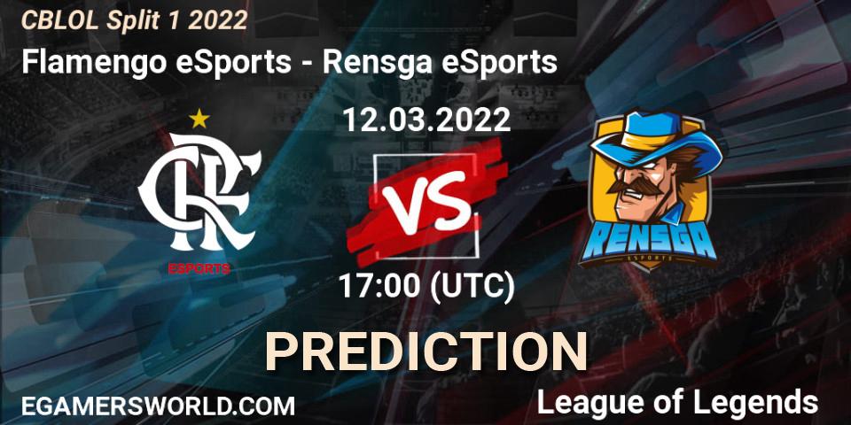 Flamengo eSports - Rensga eSports: прогноз. 12.03.2022 at 17:10, LoL, CBLOL Split 1 2022