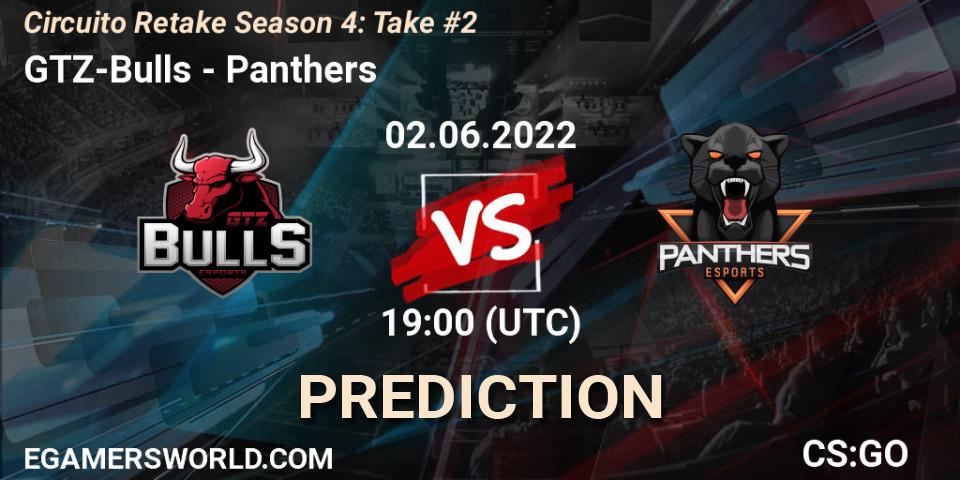 GTZ-Bulls - Panthers: прогноз. 02.06.2022 at 19:00, Counter-Strike (CS2), Circuito Retake Season 4: Take #2