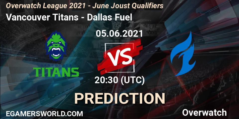 Vancouver Titans - Dallas Fuel: прогноз. 05.06.21, Overwatch, Overwatch League 2021 - June Joust Qualifiers