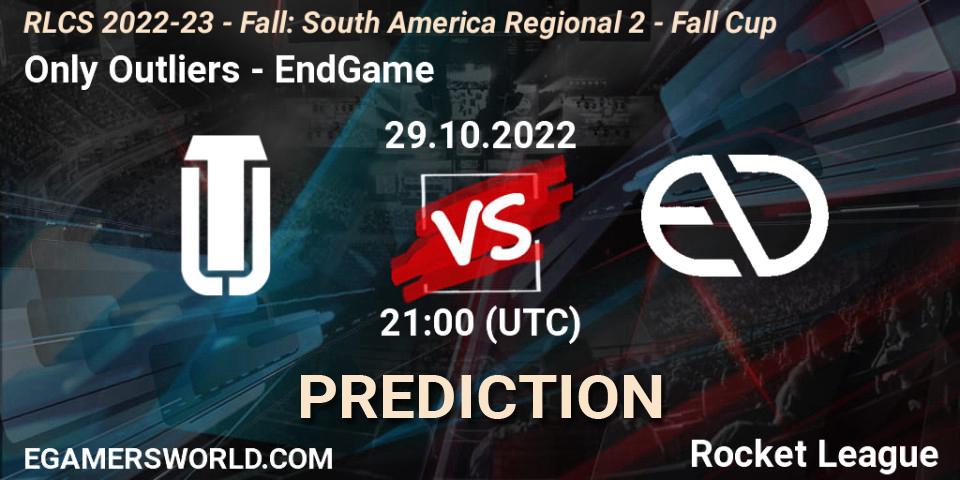 Only Outliers - EndGame: прогноз. 29.10.2022 at 21:00, Rocket League, RLCS 2022-23 - Fall: South America Regional 2 - Fall Cup