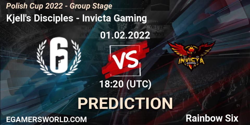 Kjell's Disciples - Invicta Gaming: прогноз. 01.02.2022 at 18:20, Rainbow Six, Polish Cup 2022 - Group Stage