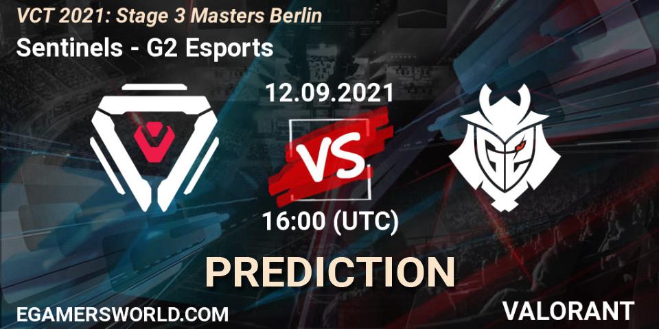 Sentinels - G2 Esports: прогноз. 12.09.2021 at 16:20, VALORANT, VCT 2021: Stage 3 Masters Berlin