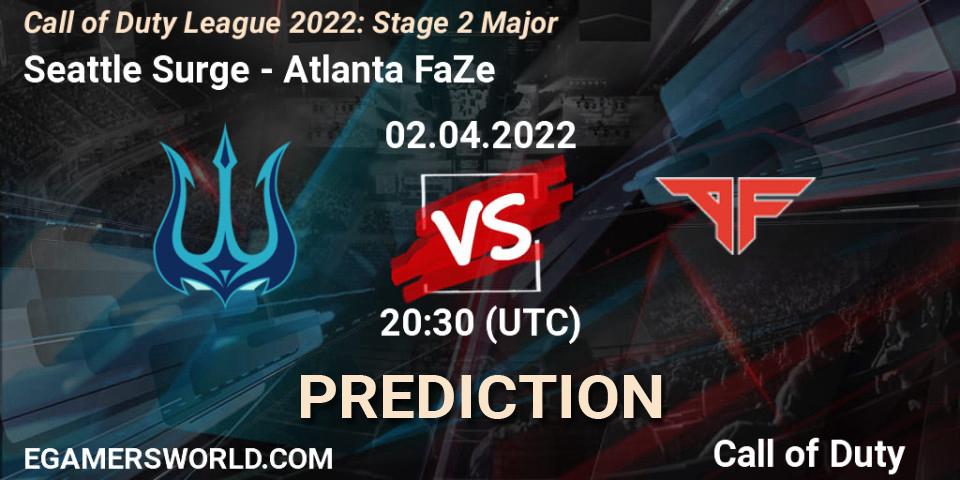 Seattle Surge - Atlanta FaZe: прогноз. 02.04.2022 at 22:00, Call of Duty, Call of Duty League 2022: Stage 2 Major