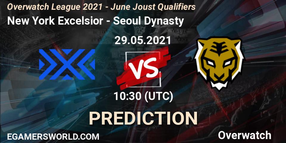 New York Excelsior - Seoul Dynasty: прогноз. 29.05.2021 at 10:30, Overwatch, Overwatch League 2021 - June Joust Qualifiers