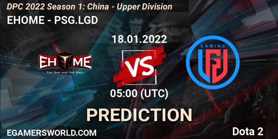 EHOME - PSG.LGD: прогноз. 18.01.2022 at 04:58, Dota 2, DPC 2022 Season 1: China - Upper Division