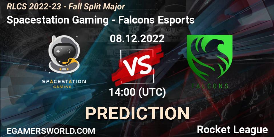 Spacestation Gaming - Falcons Esports: прогноз. 08.12.2022 at 14:15, Rocket League, RLCS 2022-23 - Fall Split Major