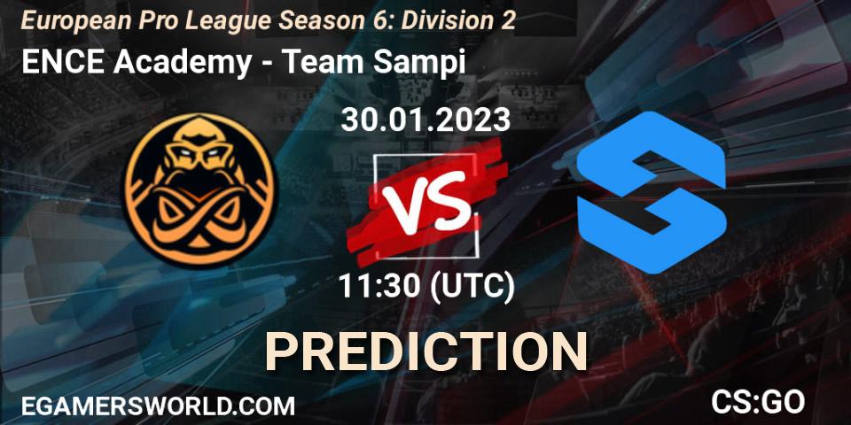 ENCE Academy - Team Sampi: прогноз. 30.01.2023 at 11:30, Counter-Strike (CS2), European Pro League Season 6: Division 2