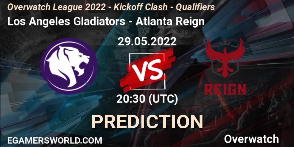 Los Angeles Gladiators - Atlanta Reign: прогноз. 29.05.2022 at 20:10, Overwatch, Overwatch League 2022 - Kickoff Clash - Qualifiers