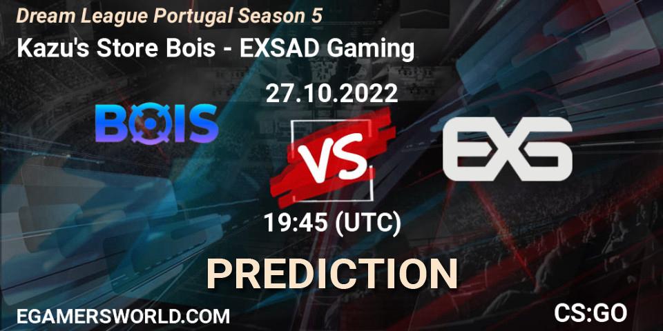 Kazu's Store Bois - EXSAD Gaming: прогноз. 03.11.22, CS2 (CS:GO), Dream League Portugal Season 5