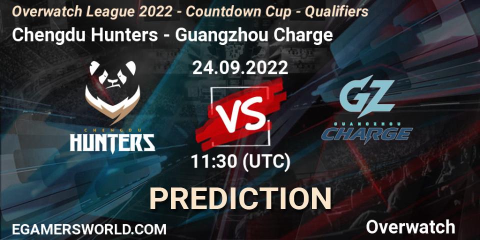 Chengdu Hunters - Guangzhou Charge: прогноз. 24.09.22, Overwatch, Overwatch League 2022 - Countdown Cup - Qualifiers