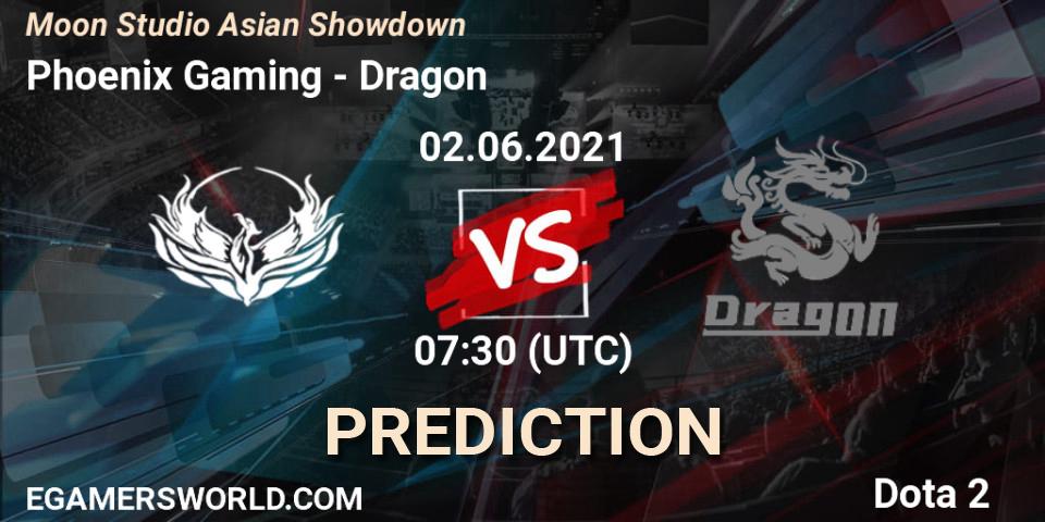 Phoenix Gaming - Dragon: прогноз. 02.06.2021 at 07:56, Dota 2, Moon Studio Asian Showdown