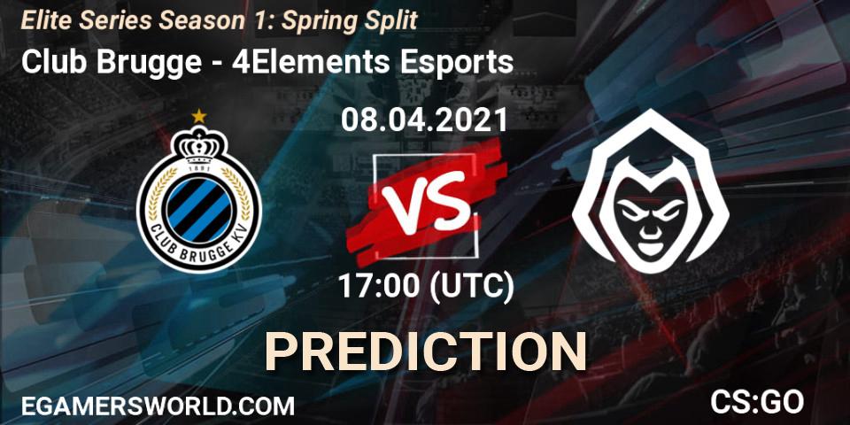 Club Brugge - 4Elements Esports: прогноз. 08.04.21, CS2 (CS:GO), Elite Series Season 1: Spring Split