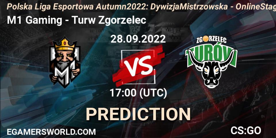 M1 Gaming - Turów Zgorzelec: прогноз. 28.09.2022 at 17:00, Counter-Strike (CS2), Polska Liga Esportowa Autumn 2022: Dywizja Mistrzowska - Online Stage