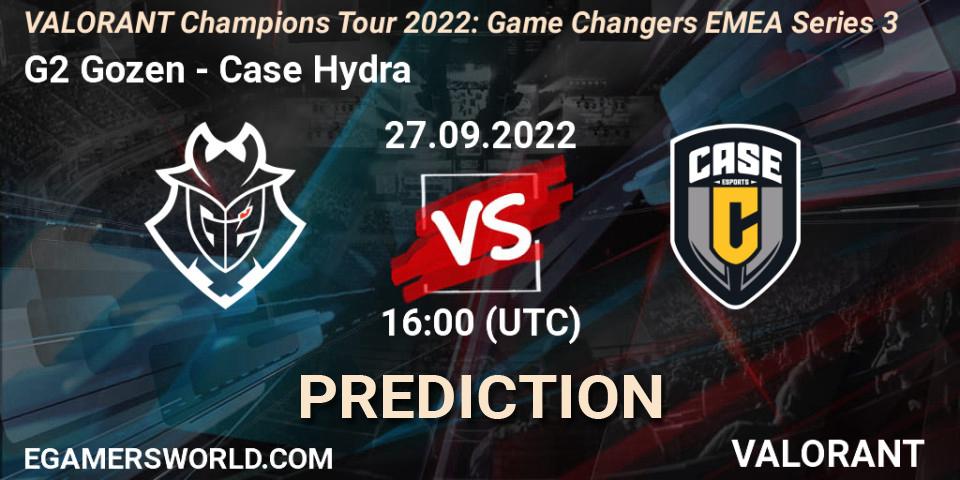 G2 Gozen - Case Hydra: прогноз. 27.09.2022 at 16:00, VALORANT, VCT 2022: Game Changers EMEA Series 3