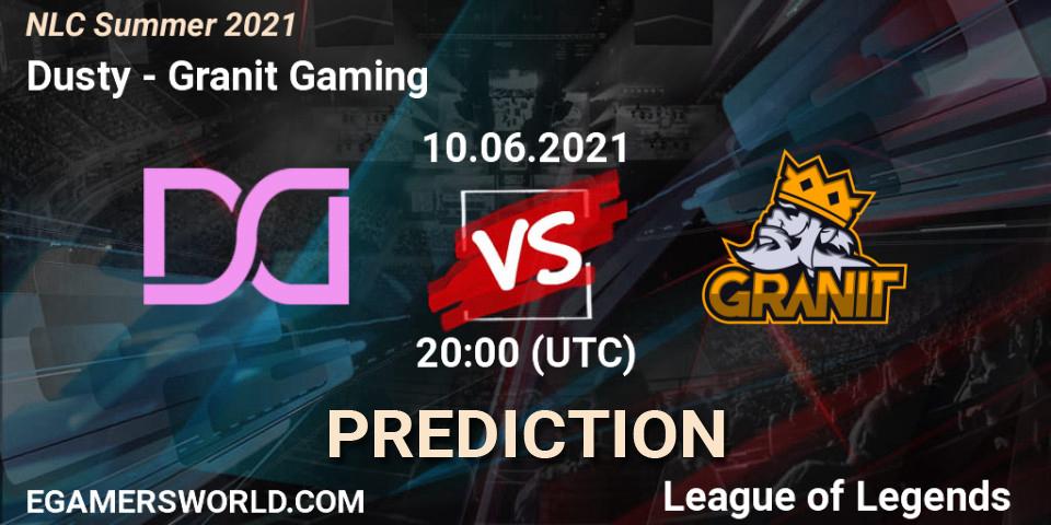 Dusty - Granit Gaming: прогноз. 10.06.2021 at 20:00, LoL, NLC Summer 2021