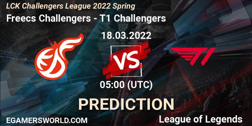 Freecs Challengers - T1 Challengers: прогноз. 18.03.22, LoL, LCK Challengers League 2022 Spring