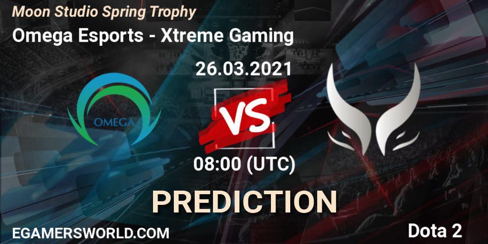 Omega Esports - Xtreme Gaming: прогноз. 26.03.2021 at 08:04, Dota 2, Moon Studio Spring Trophy