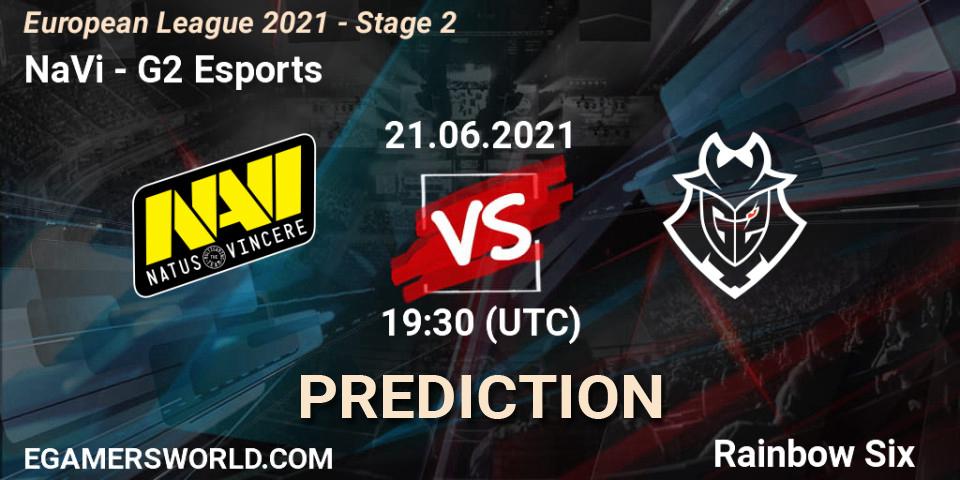 NaVi - G2 Esports: прогноз. 21.06.21, Rainbow Six, European League 2021 - Stage 2