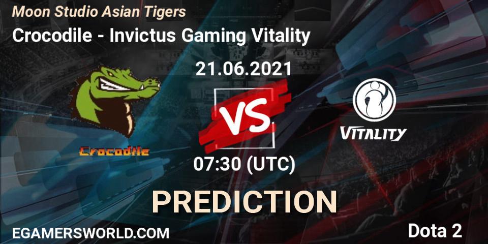 Crocodile - Invictus Gaming Vitality: прогноз. 21.06.2021 at 07:43, Dota 2, Moon Studio Asian Tigers