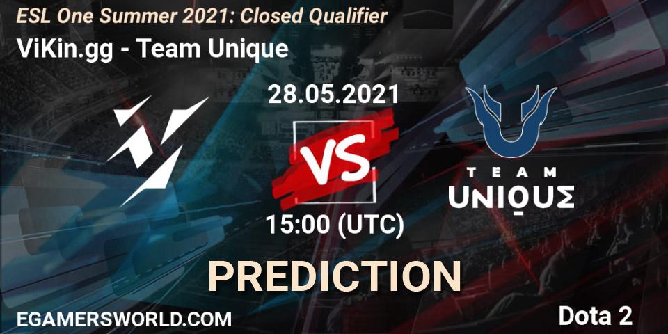 ViKin.gg - Team Unique: прогноз. 28.05.2021 at 15:00, Dota 2, ESL One Summer 2021: Closed Qualifier