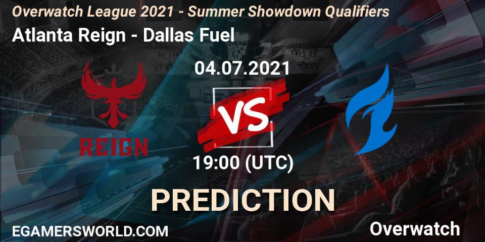 Atlanta Reign - Dallas Fuel: прогноз. 04.07.2021 at 19:00, Overwatch, Overwatch League 2021 - Summer Showdown Qualifiers