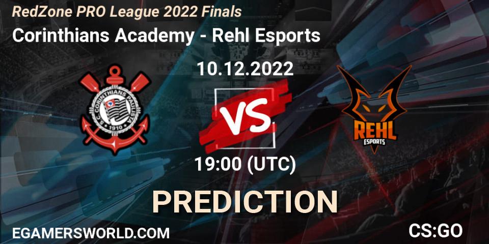Corinthians Academy - Rehl Esports: прогноз. 10.12.2022 at 19:00, Counter-Strike (CS2), RedZone PRO League 2022 Finals