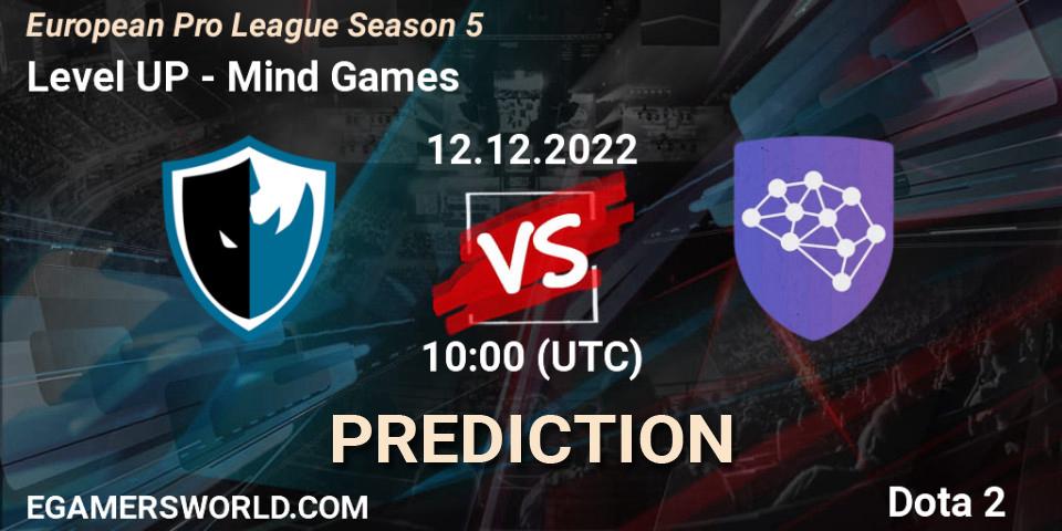 Level UP - Mind Games: прогноз. 12.12.22, Dota 2, European Pro League Season 5