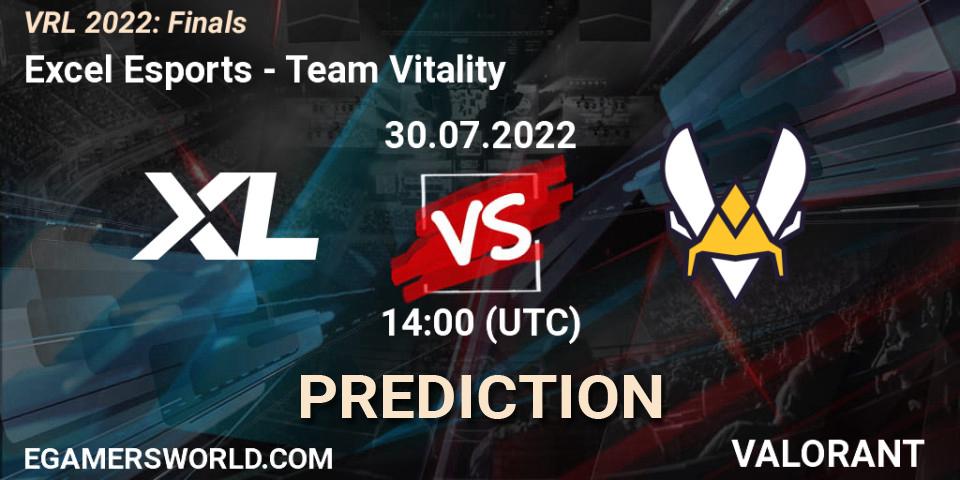 Excel Esports - Team Vitality: прогноз. 30.07.2022 at 14:00, VALORANT, VRL 2022: Finals