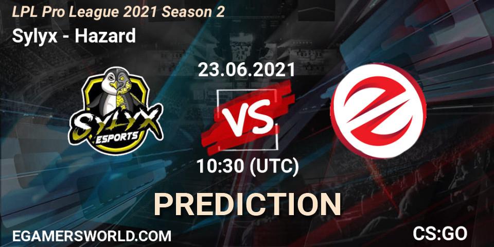 Sylyx - Hazard: прогноз. 23.06.2021 at 10:30, Counter-Strike (CS2), LPL Pro League 2021 Season 2