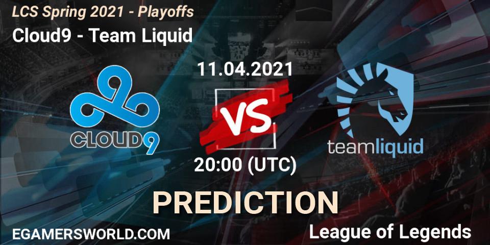 Cloud9 - Team Liquid: прогноз. 11.04.2021 at 20:00, LoL, LCS Spring 2021 - Playoffs
