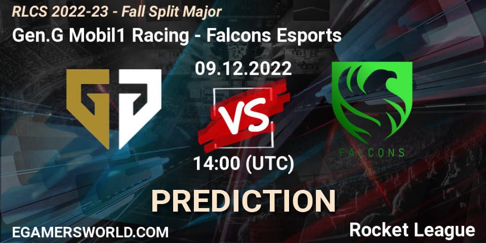 Gen.G Mobil1 Racing - Falcons Esports: прогноз. 09.12.22, Rocket League, RLCS 2022-23 - Fall Split Major
