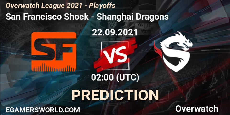 San Francisco Shock - Shanghai Dragons: прогноз. 22.09.2021 at 02:00, Overwatch, Overwatch League 2021 - Playoffs